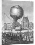 Drawing of Balloon Transport from Versailles by Anonymous