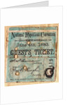 Display of the 1880 National Republican Convention Ticket by Anonymous