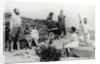 Small Group of Bathers on Beach by Anonymous