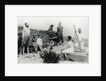 Small Group of Bathers on Beach by Anonymous