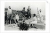 Small Group of Bathers on Beach by Anonymous