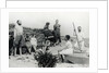 Small Group of Bathers on Beach by Anonymous
