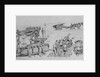 Soldiers Utilizing Different Types of Artillery on Field by Anonymous