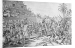 Entrance of Cortez into Mexico Lithograph by Anonymous