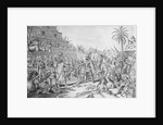 Entrance of Cortez into Mexico Lithograph by Anonymous