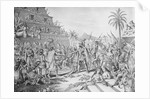 Entrance of Cortez into Mexico Lithograph by Anonymous