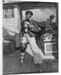 Captain Ahab on Ship Deck by Anonymous