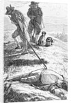 Man Burying Body with London Plague by Anonymous
