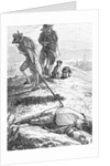 Man Burying Body with London Plague by Anonymous