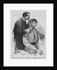 Engraving of a Man Taking Measurements of a Criminal's Ear by Anonymous