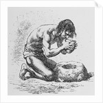 Man Using Mortar and Pestle by Anonymous