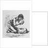 Man Using Mortar and Pestle by Anonymous