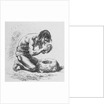 Man Using Mortar and Pestle by Anonymous