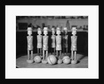 Antique Wooden Balls and Toy Soldiers by Anonymous