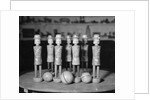Antique Wooden Balls and Toy Soldiers by Anonymous