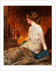 Nude Figure by Firelight by Guy Rose