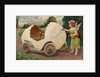 Postcard of Cherub Painting Easter Vehicle by Anonymous