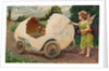 Postcard of Cherub Painting Easter Vehicle by Anonymous