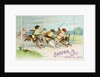 Easter Greeting Card of Chicks Riding Rabbits by Anonymous