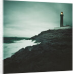 Lighthouse Beacon During a Storm by Anonymous