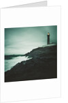 Lighthouse Beacon During a Storm by Anonymous