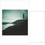 Lighthouse Beacon During a Storm by Anonymous
