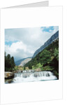 Waterfall in a Valley by Anonymous