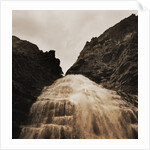 Waterfall Rushing Over a Cliff by Anonymous