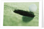 Golf Ball on the Edge of the Hole by Anonymous