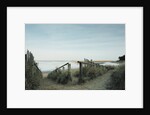 Railing Converging on a Beach by Anonymous