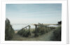 Railing Converging on a Beach by Anonymous