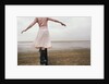 Woman Balancing on a Breakwater by Anonymous