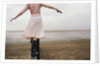 Woman Balancing on a Breakwater by Anonymous