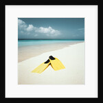 Swim Fins on the Beach by Anonymous