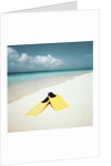 Swim Fins on the Beach by Anonymous