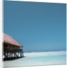 Beach Hut Over Shallow Water by Anonymous