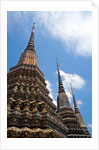 Temple Spires Bangkok Thailand by Anonymous