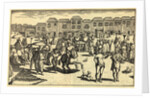 Citizens Shopping at Marketplace by Anonymous