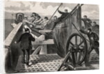 Men Hoisting Cable from Aboard Ship by Anonymous