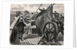 Men Hoisting Cable from Aboard Ship by Anonymous