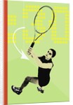 Tennis action by Anonymous