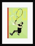 Tennis action by Anonymous