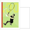 Tennis action by Anonymous