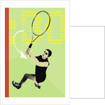 Tennis action by Anonymous