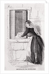 Woman Placing Child at Orphanage Door by Anonymous