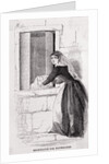 Woman Placing Child at Orphanage Door by Anonymous