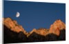 Moon over Streaked Wall Formation by Anonymous