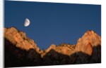 Moon over Streaked Wall Formation by Anonymous