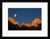 Moon over Streaked Wall Formation by Anonymous