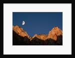 Moon over Streaked Wall Formation by Anonymous